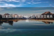 日发国际期货d-nq，日内期货交易系统