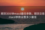 期货30分钟macd最优参数，期货交易macd参数设置多少最佳