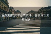 金属期货实时行情软件，金属期货交易app