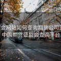 证监会网站如何查询期货公司正规，中国期货证监会查询平台