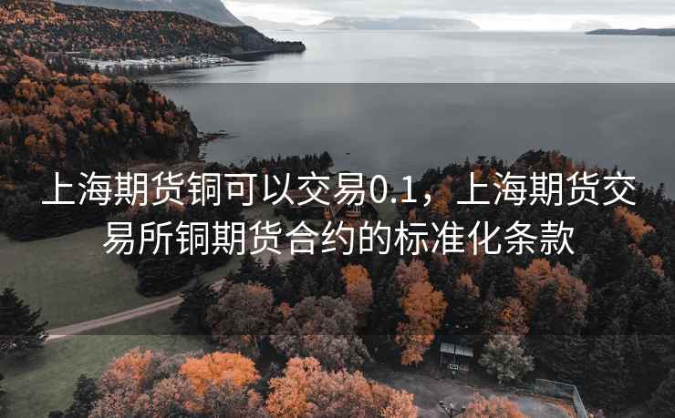 上海期货铜可以交易0.1，上海期货交易所铜期货合约的标准化条款
