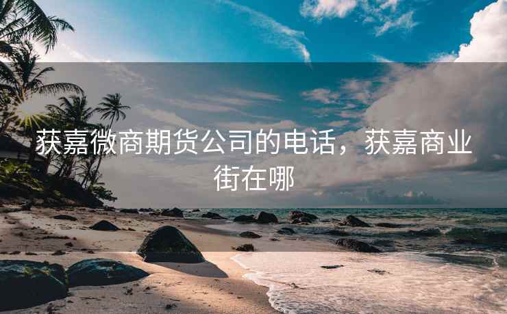 获嘉微商期货公司的电话，获嘉商业街在哪